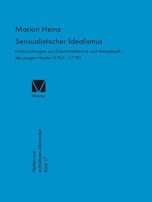 cover image of Sensualistischer Idealismus